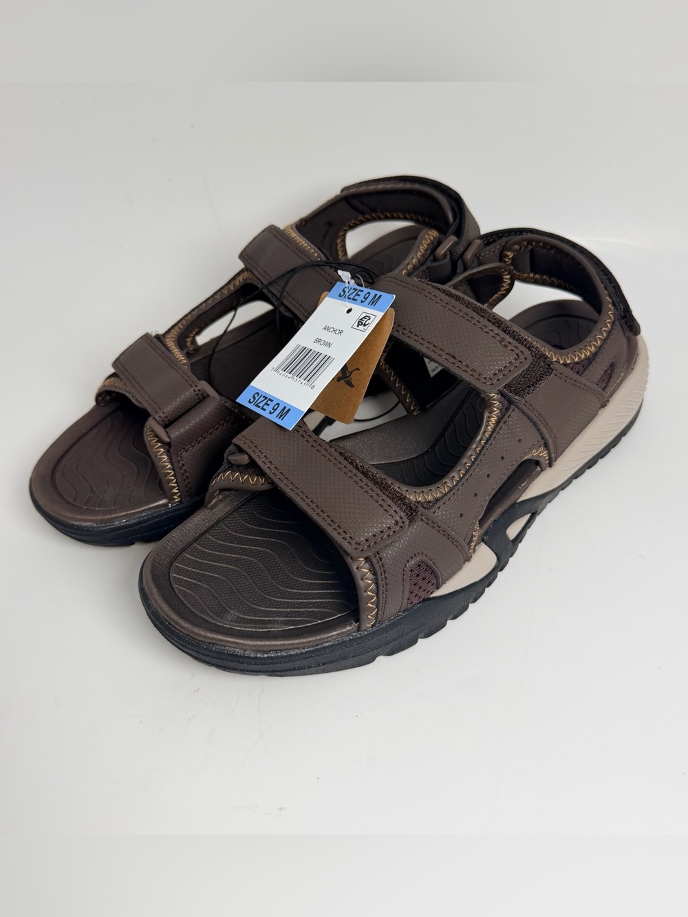 Eddie Bauer Brown Multi-Strap Men's Sport Sandals
